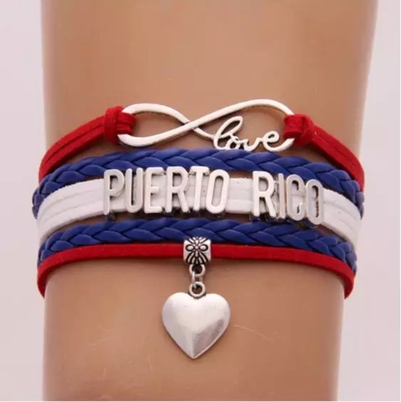 🇵🇷Puerto Rico Infinity Love Heart Bracelet - Picture 2 of 5